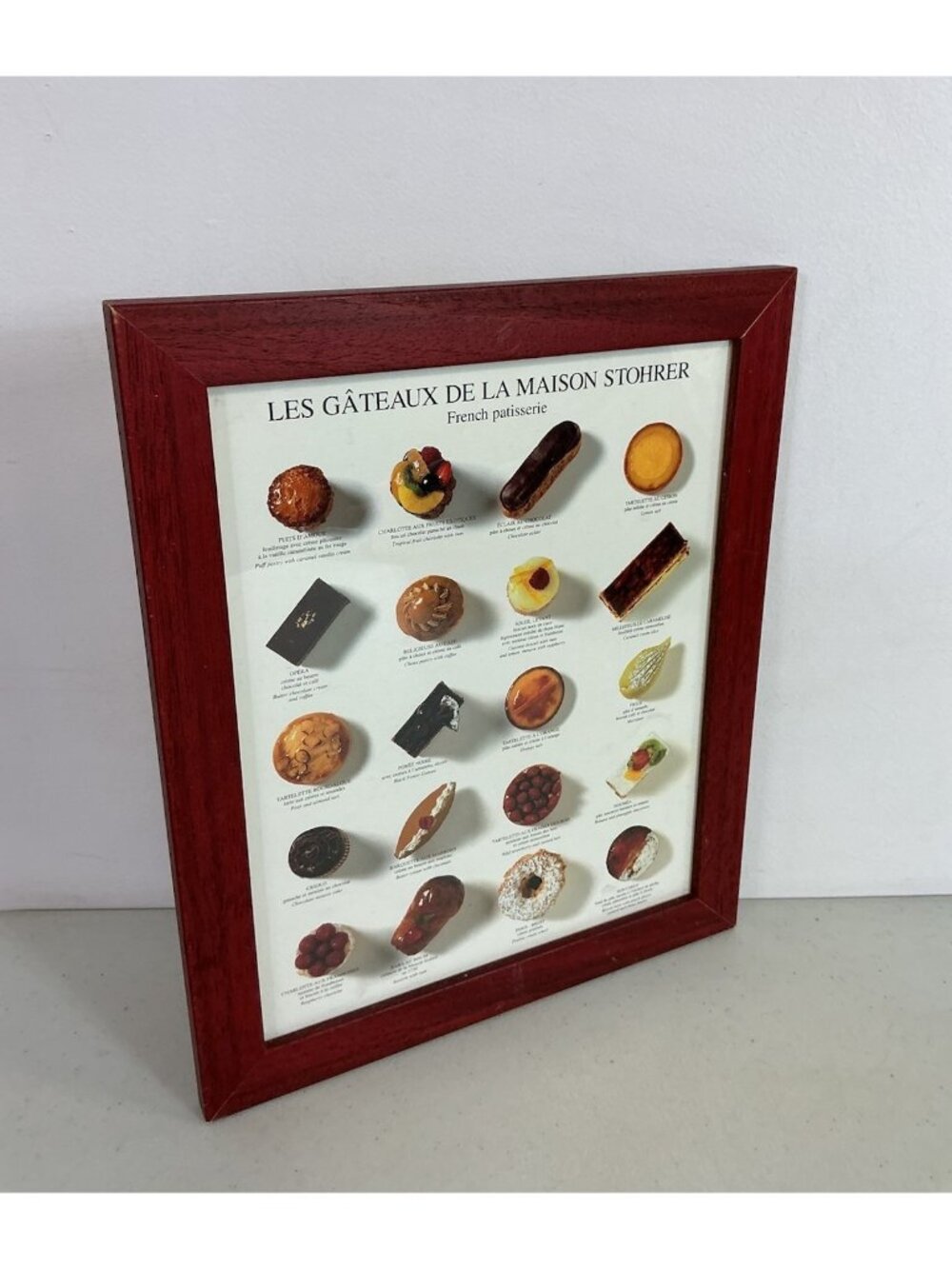 French Pastries Bakery Framed Art Print Framed Wall Art Poster Canvas